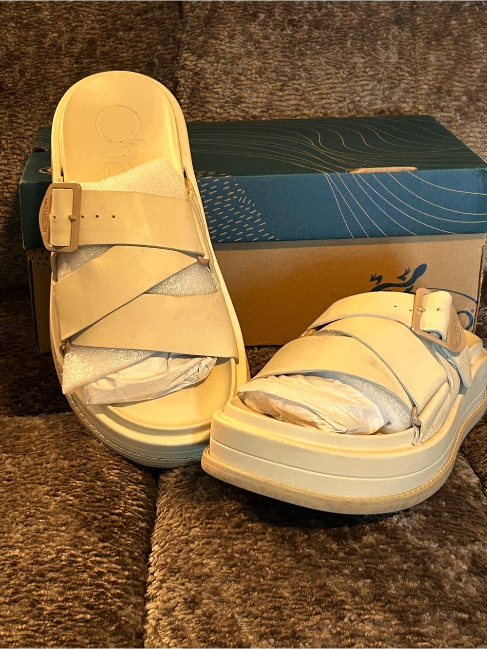 Chaco Angora Townes Slide Sandals with Buckle Women’s size 8.
